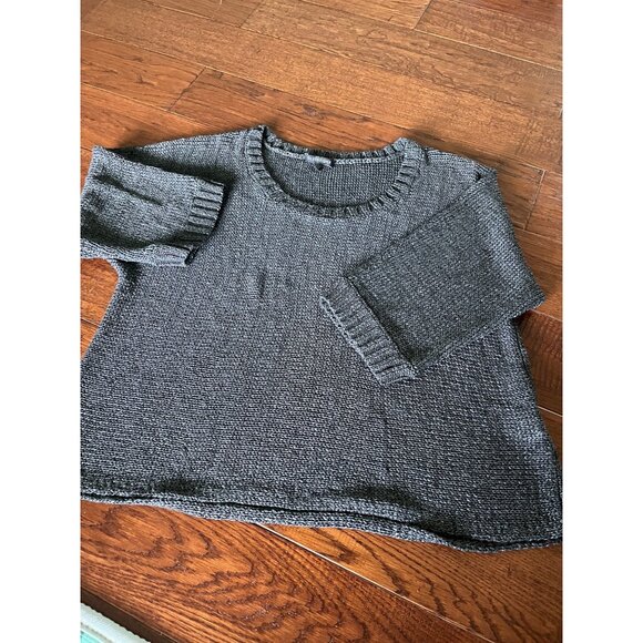 Eileen Fisher Women’s Italian yarn Grey Sweater sz XL - Picture 1 of 6